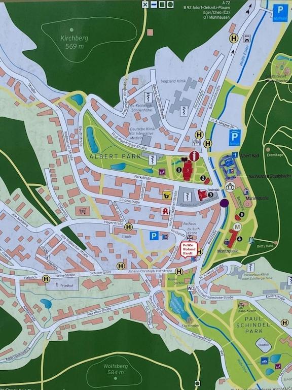 Fewo Roland Ranft Direkt Am Kurpark Barrierearm 60Qm Bad Elster Dış mekan fotoğraf